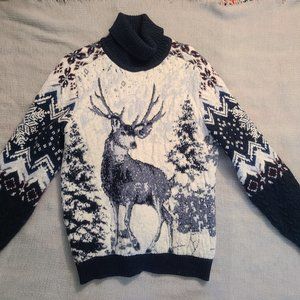 Winter Scene Wool Sweater